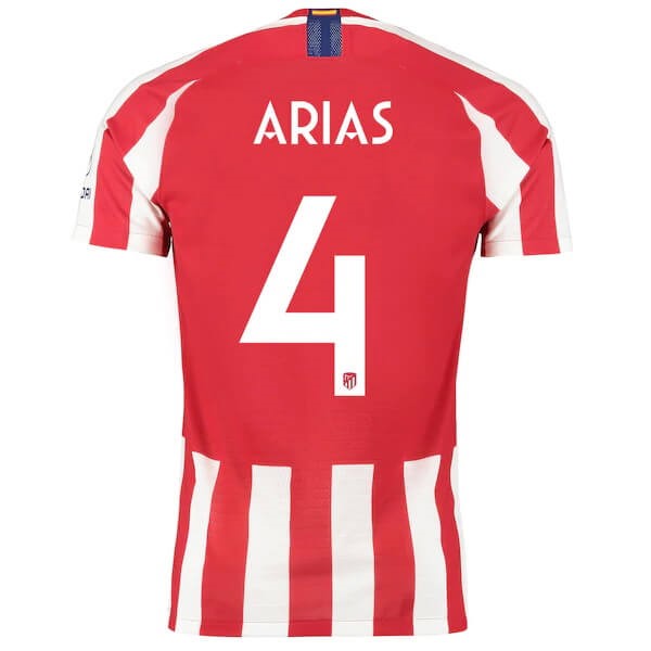 Tailandia Camiseta Atletico Madrid NO.4 Arias 1ª 2019-2020 Rojo